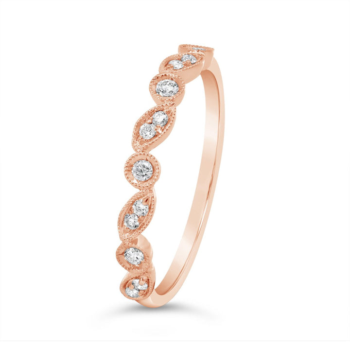 Bezel Set Milgrain Diamond Band  - 5R1564DW
