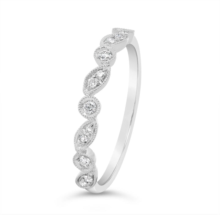Bezel Set Milgrain Diamond Band  - 5R1564DW