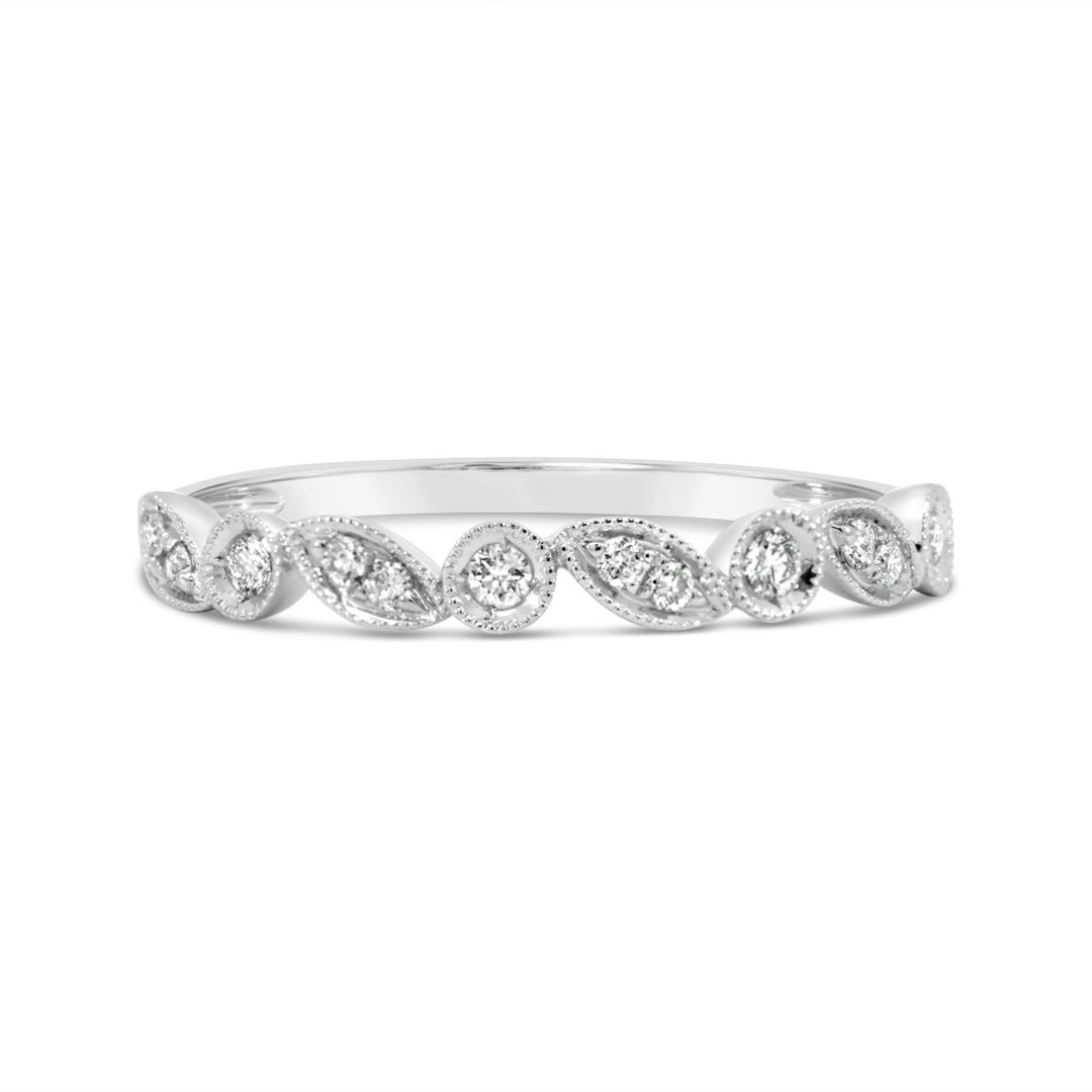 Bezel Set Milgrain Diamond Band  - 5R1564DW