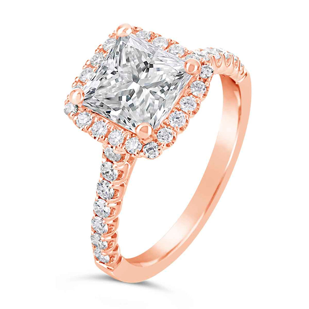 Classic Diamond Halo Engagement Ring - ARD2734