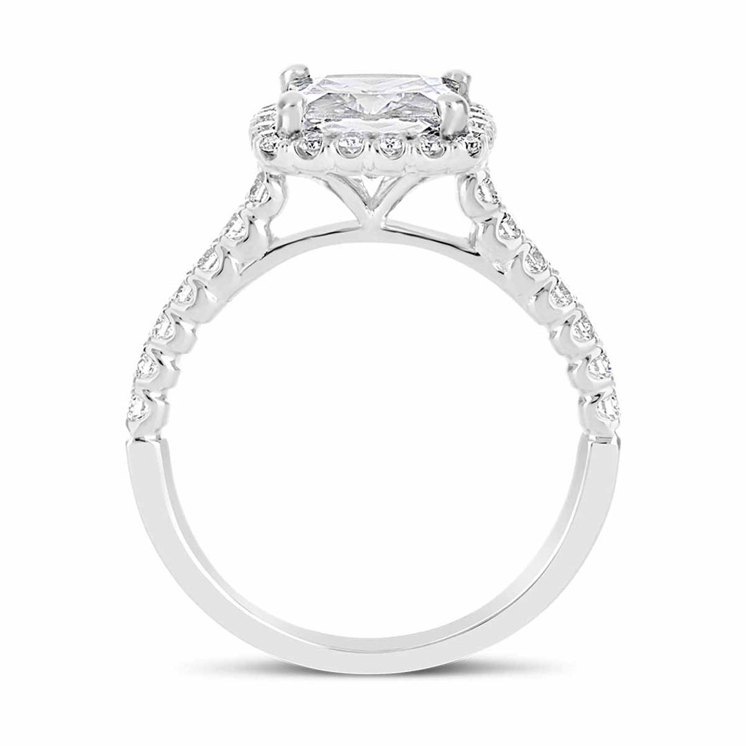 Diamond Halo Engagement Ring