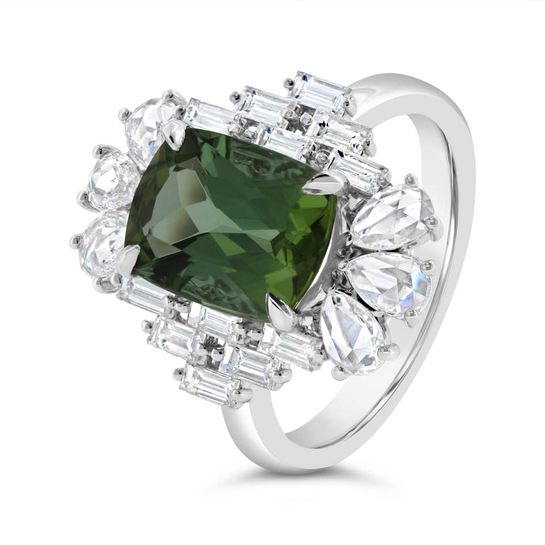 Diamond & Tourmaline Cocktail Ring
