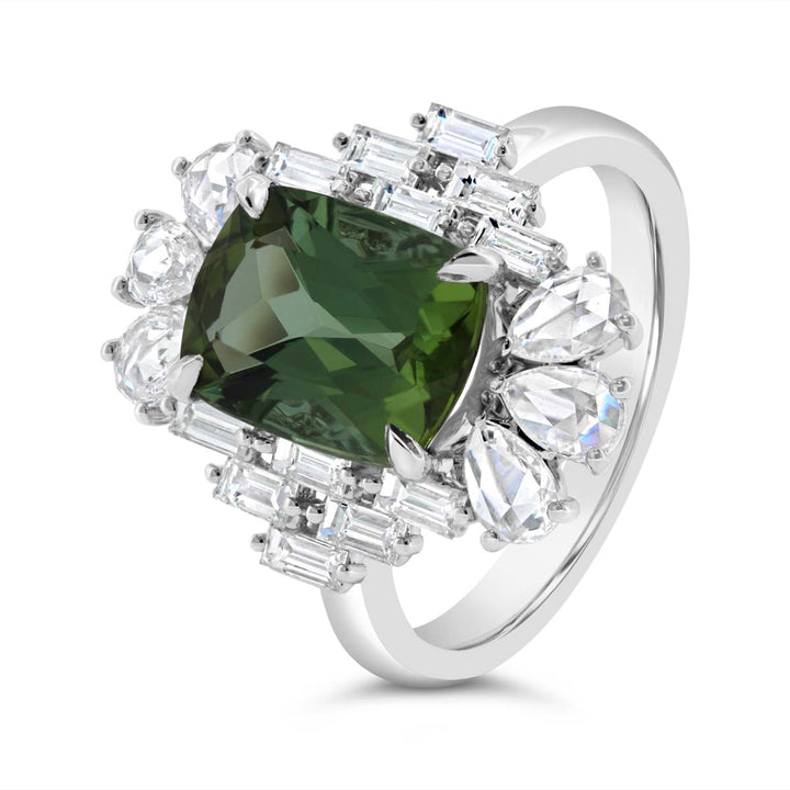 Diamond & Tourmaline Cocktail Ring
