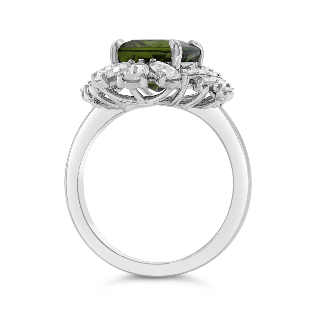 Diamond & Tourmaline Cocktail Ring