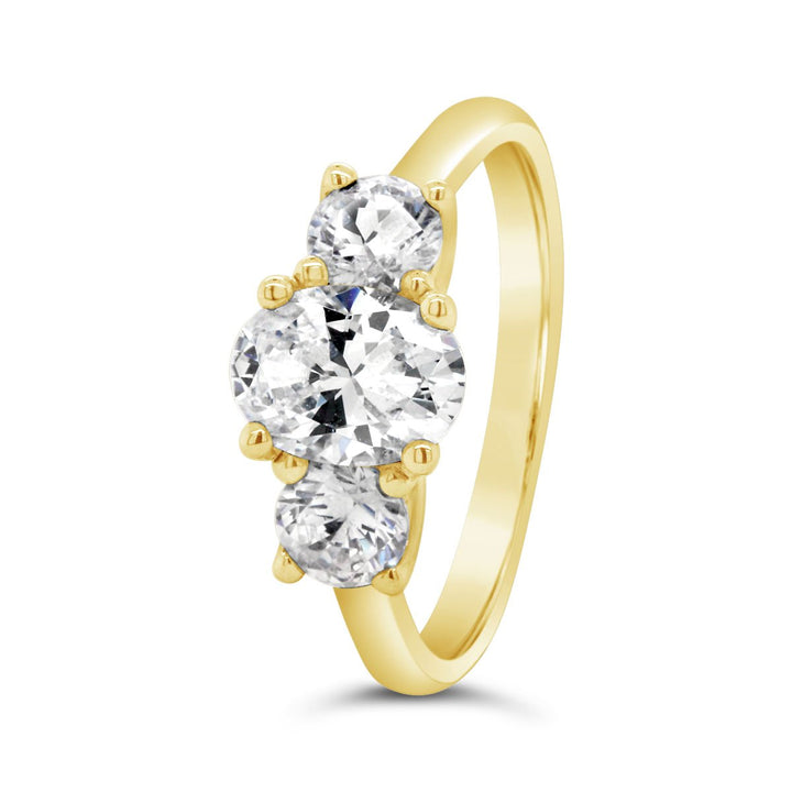 Three Stone Diamond Engagement Ring - The Diamond Guys