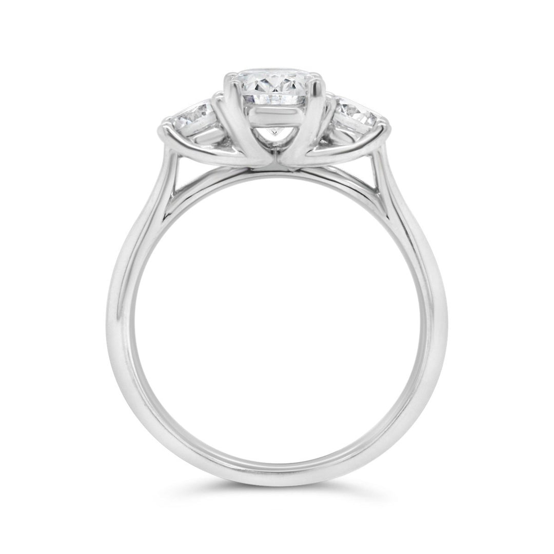Three Stone Diamond Engagement Ring - The Diamond Guys