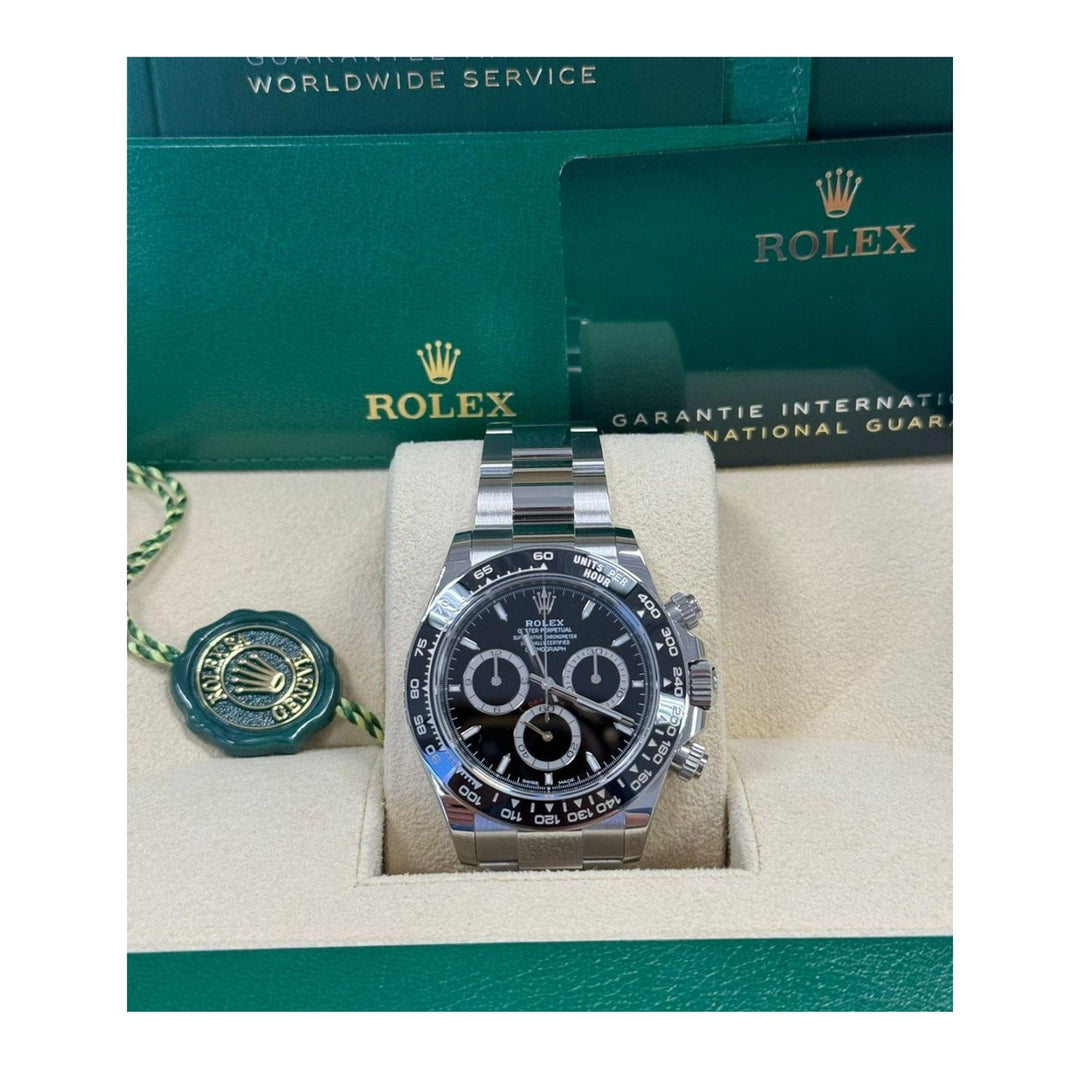 Rolex Cosmograph Daytona Black Dial - 126500LN - The Diamond Guys