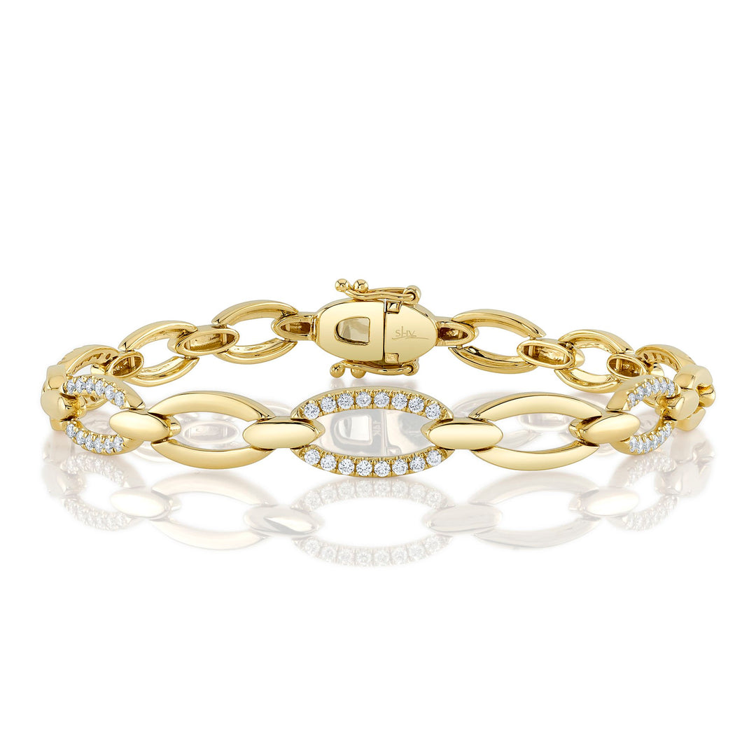 Shy Creation Diamond Link Bracelet - The Diamond Guys