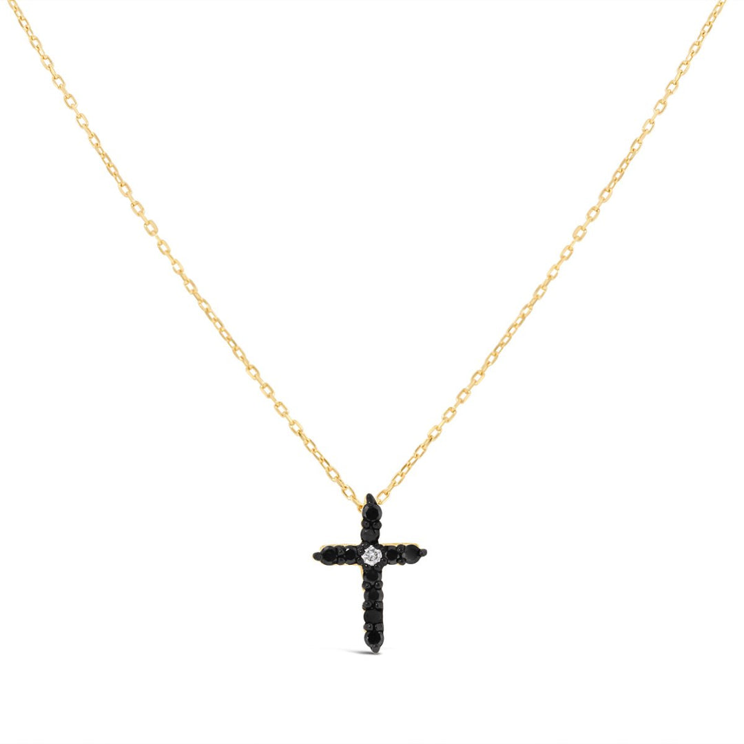 Diamond Pave Cross Necklace - The Diamond Guys