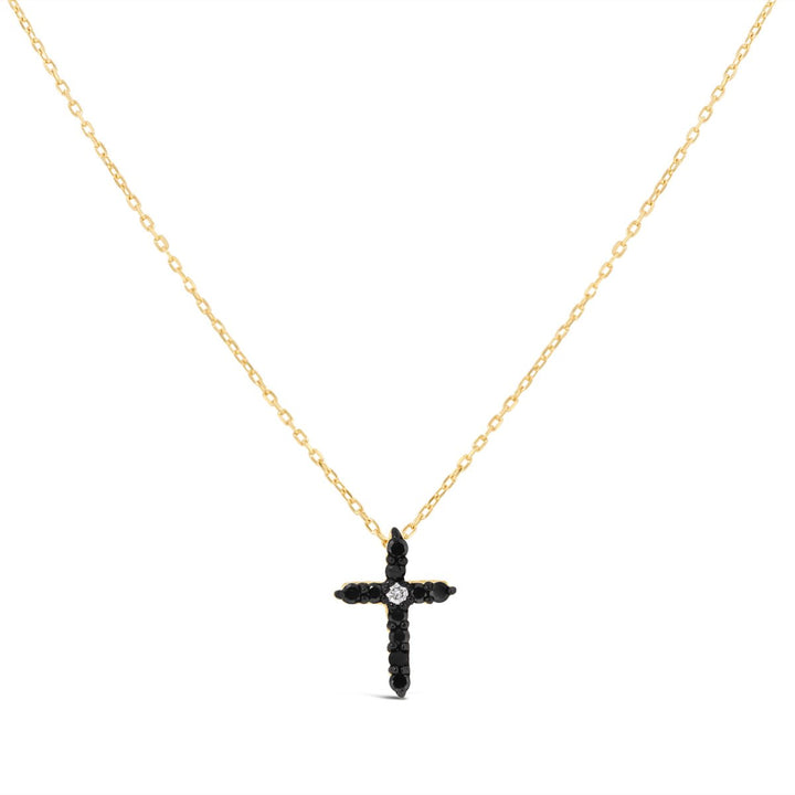 Diamond Pave Cross Necklace - The Diamond Guys