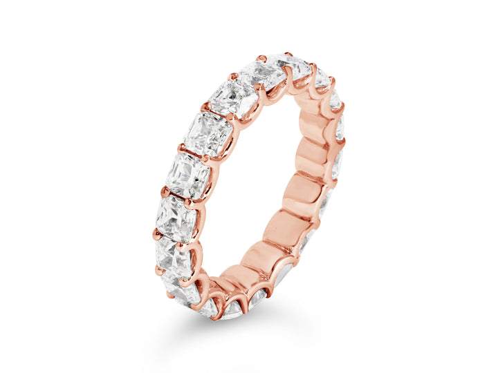 Asscher Diamond Eternity Band - YJC0098R - The Diamond Guys