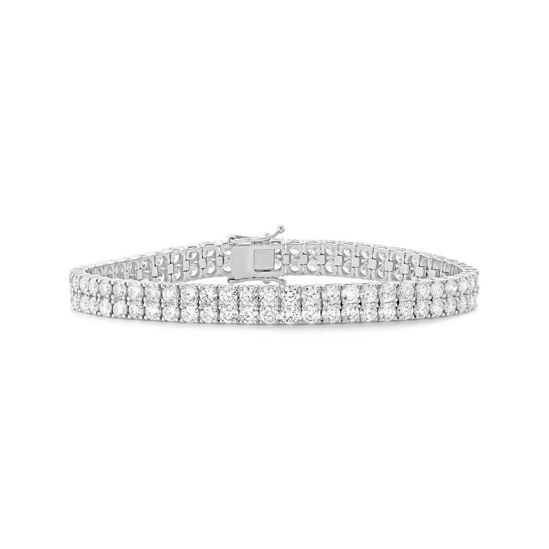 Double Row Lab Grown Diamond Bracelet - BL6854-LAB