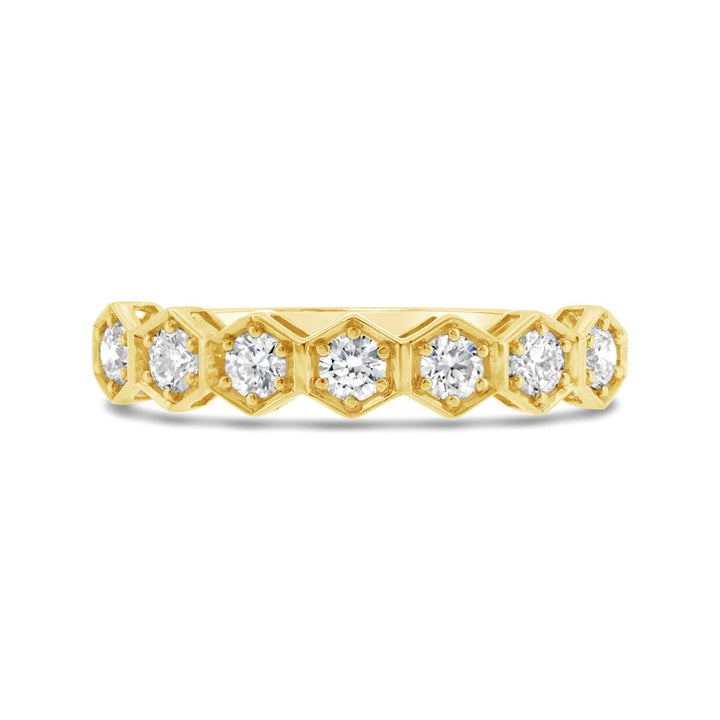 Honeycomb Diamond Band