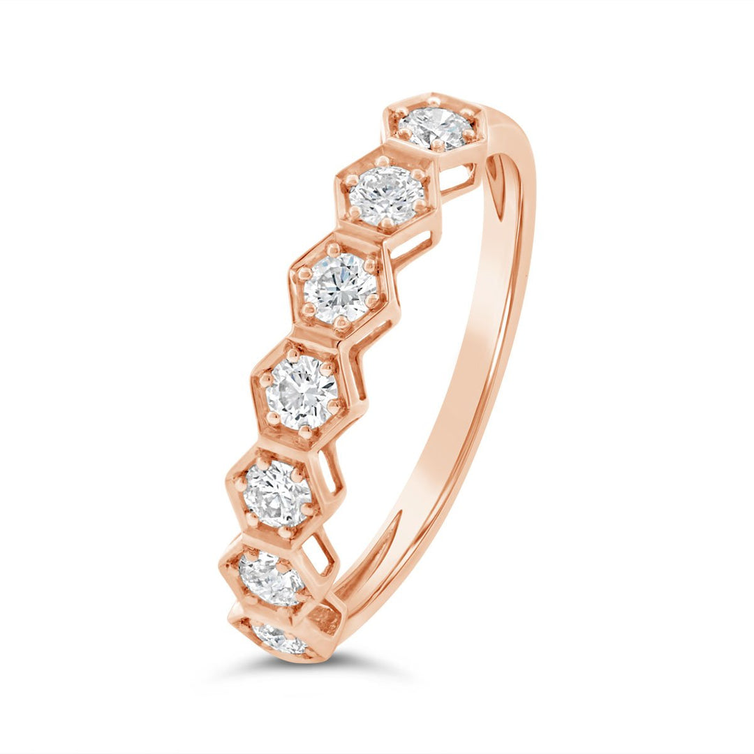 Honeycomb Diamond Band