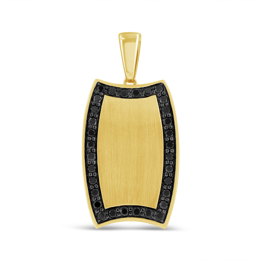 Black Diamond Halo Tag Pendant