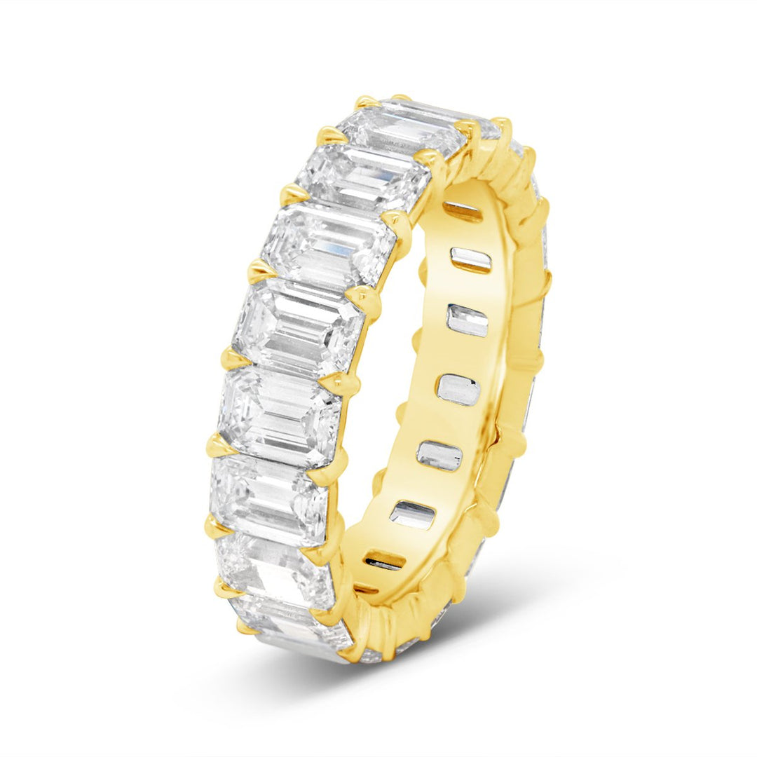 Emerald Cut Lab Grown Diamond Eternity Band - EB385