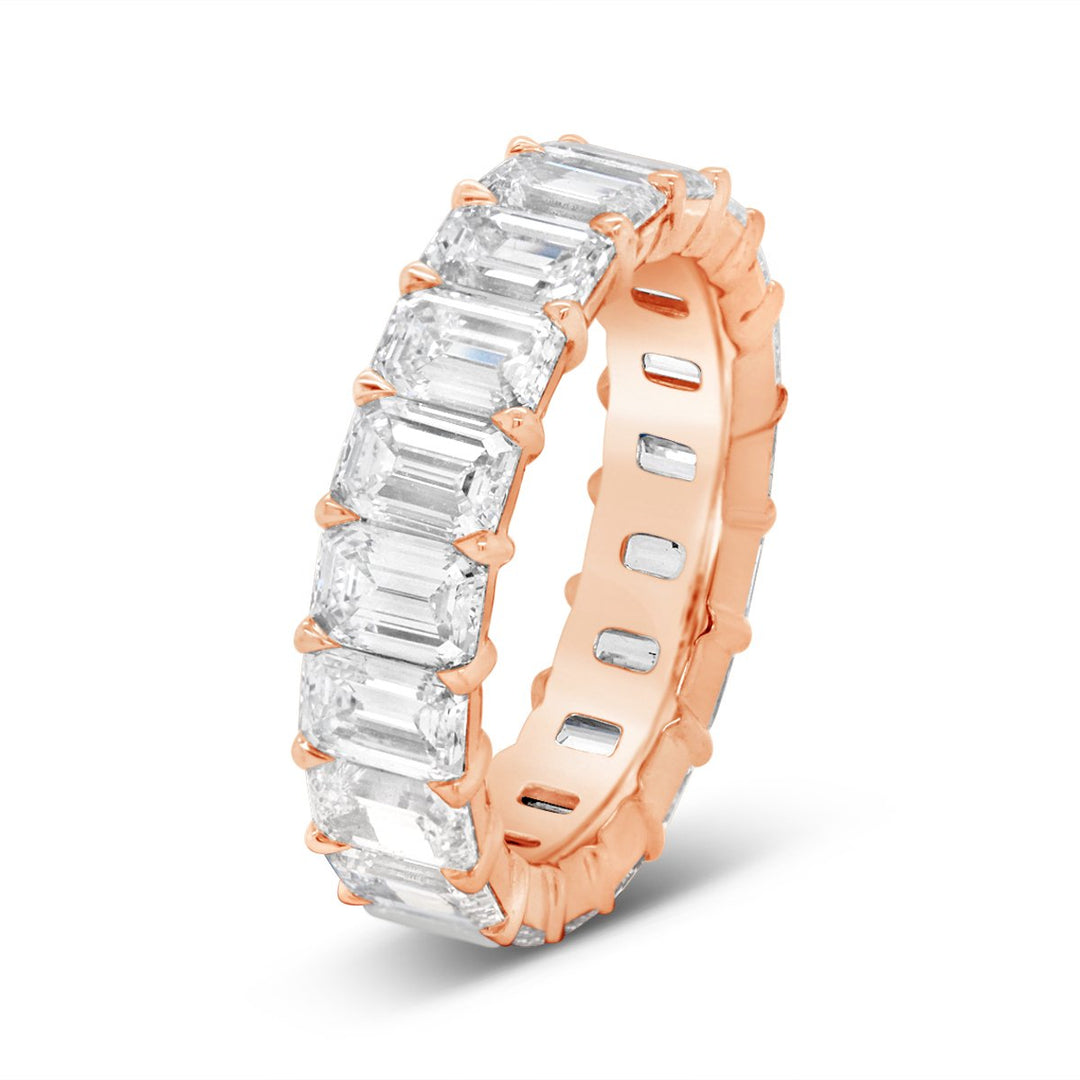 Emerald Cut Lab Grown Diamond Eternity Band - EB385