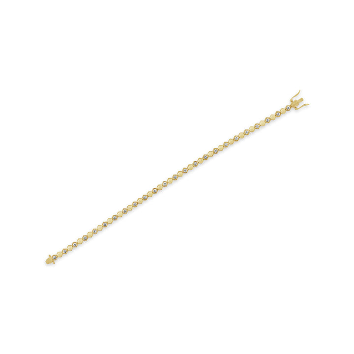 Alternating Diamond Honeycomb Bracelet