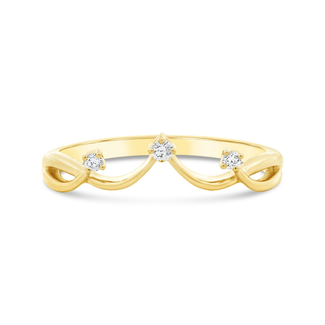 Diamond Crown Contour Band - R5625/M1-BD - The Diamond Guys