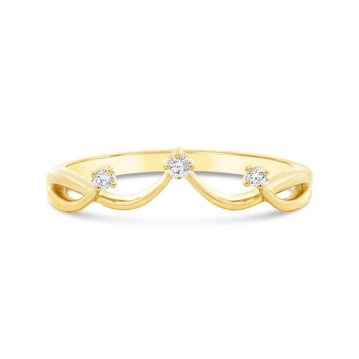 Diamond Crown Contour Band - R5625/M1-BD - The Diamond Guys