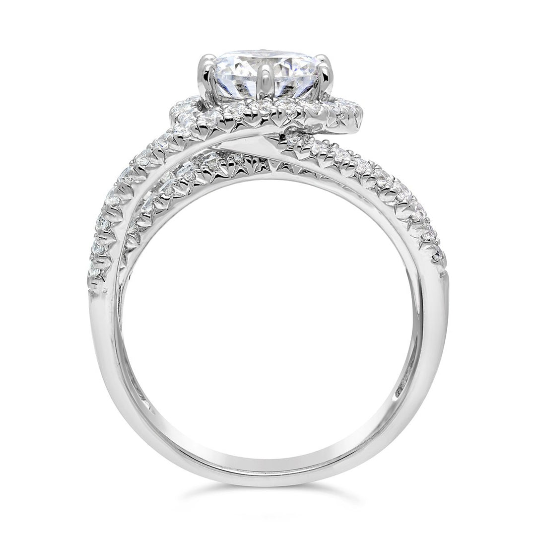 Diamond Halo Engagement Ring Setting - The Diamond Guys