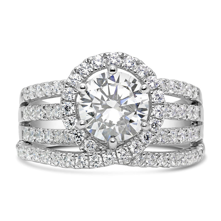 Diamond Halo Engagement Ring Setting - The Diamond Guys