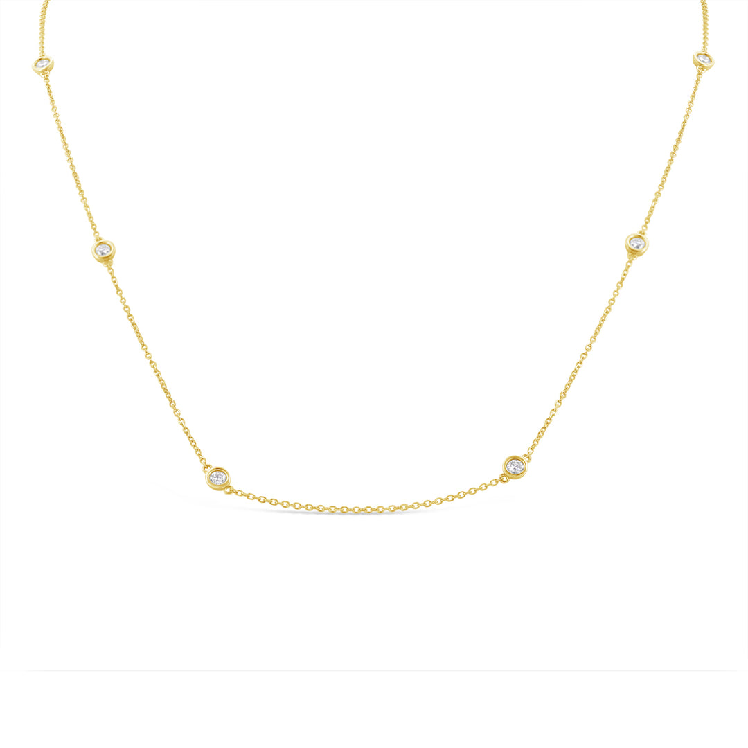 Lab. Grown Diamonds By the Yard Necklace