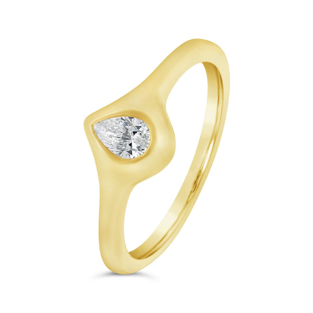 Bezel Set Diamond Ring