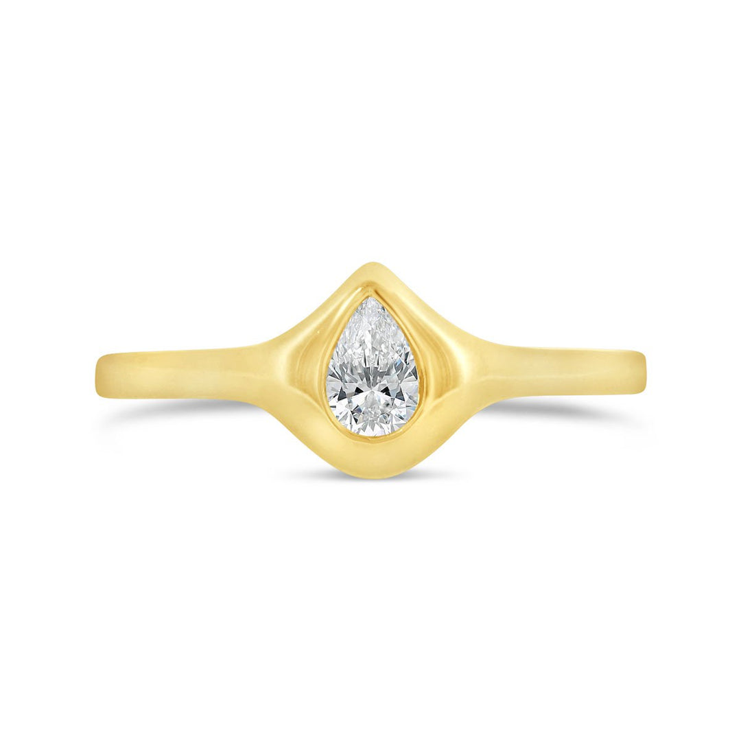 Bezel Set Diamond Ring
