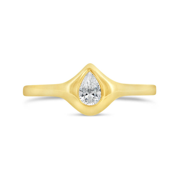 Bezel Set Diamond Ring