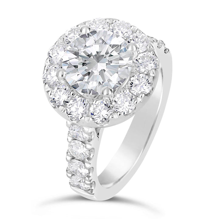 Diamond Halo Engagement Ring - The Diamond Guys