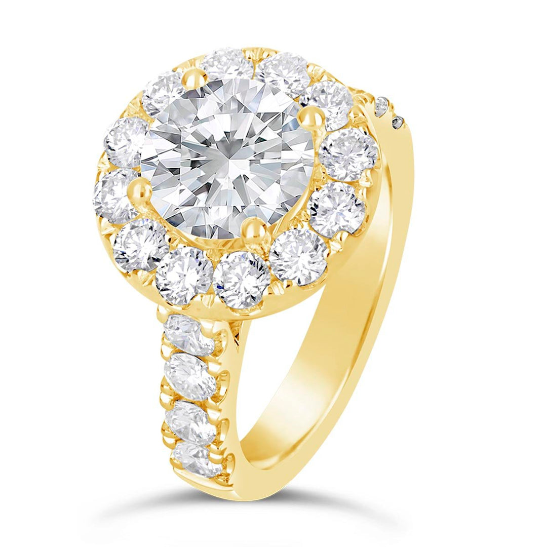 Diamond Halo Engagement Ring - The Diamond Guys