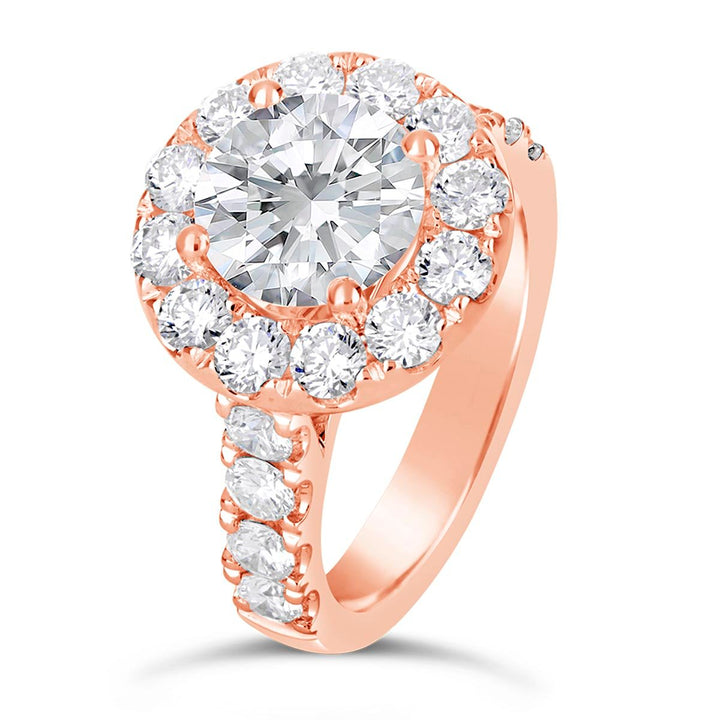 Diamond Halo Engagement Ring - The Diamond Guys