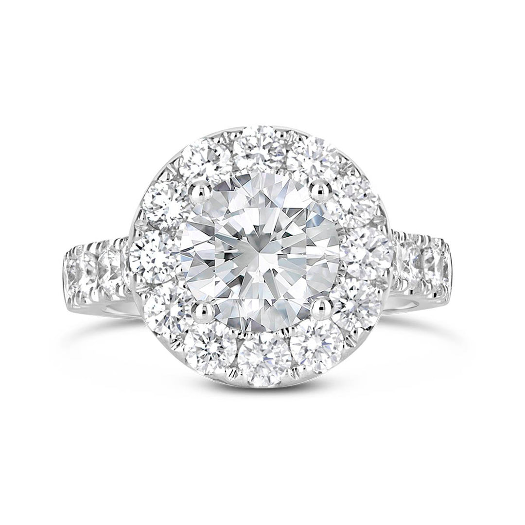 Diamond Halo Engagement Ring - The Diamond Guys