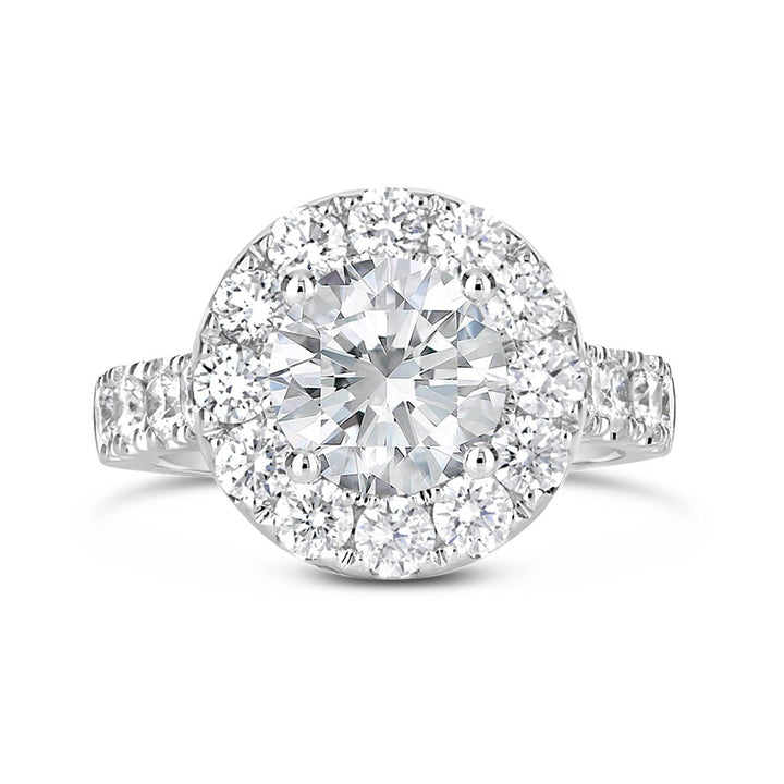 Diamond Halo Engagement Ring - The Diamond Guys