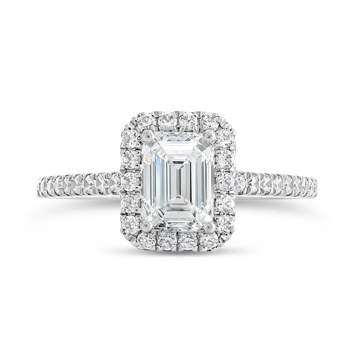 Diamond Halo Engagement Ring