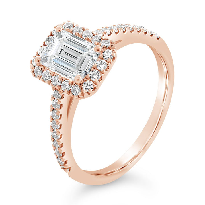 Diamond Halo Engagement Ring