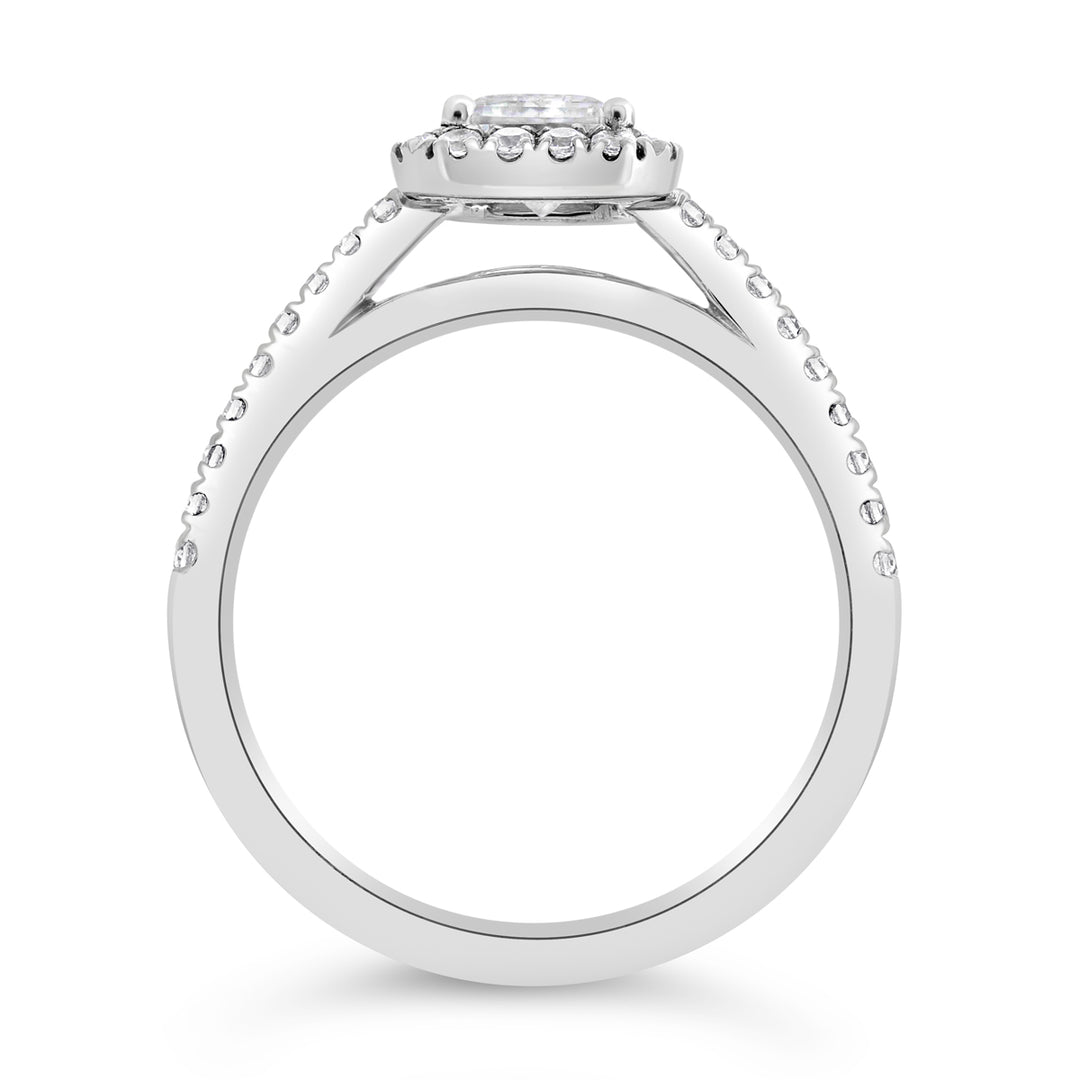 Diamond Halo Engagement Ring - ACB249