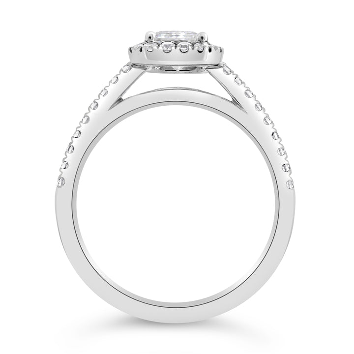 Diamond Halo Engagement Ring - ACB249