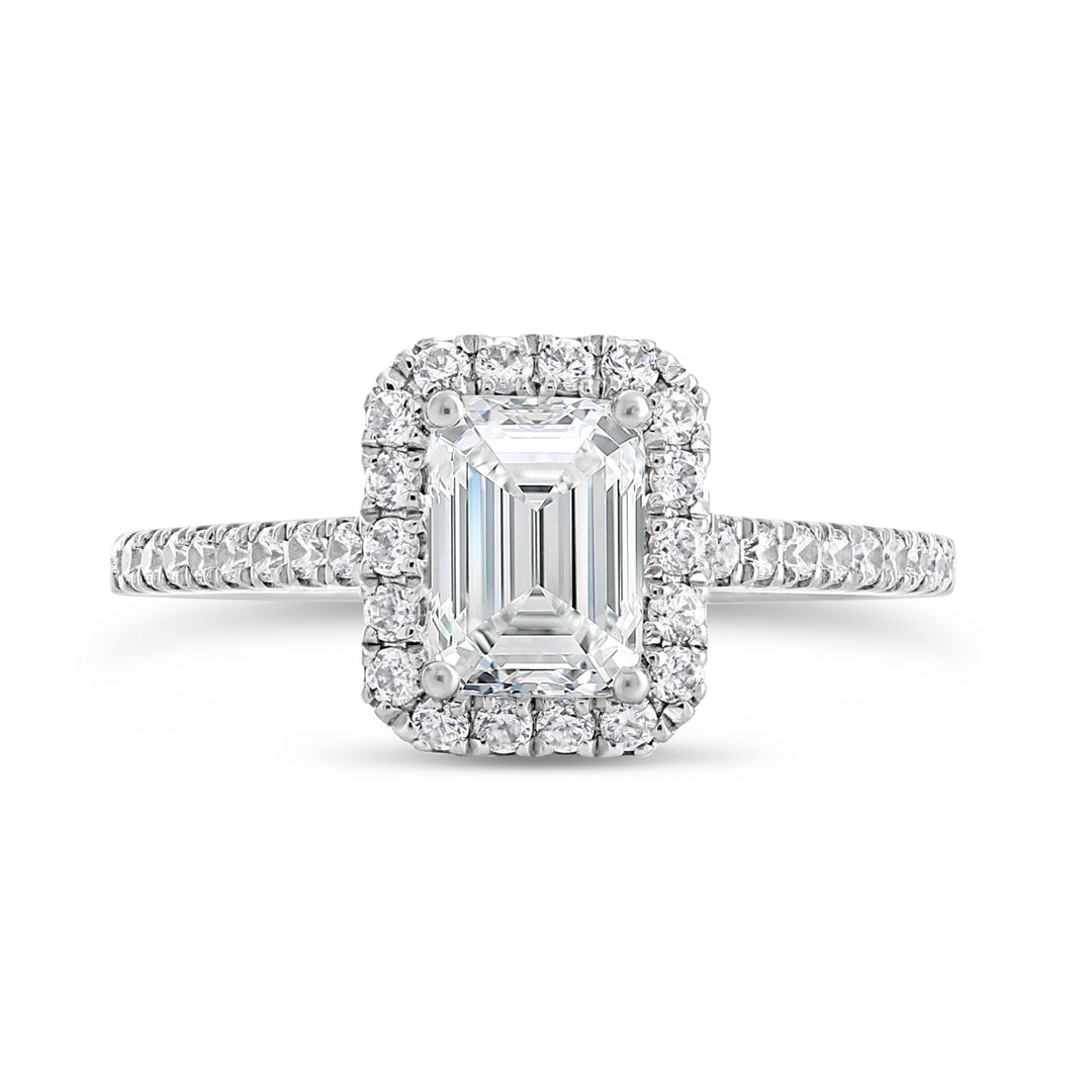 Diamond Halo Engagement Ring - ACB249