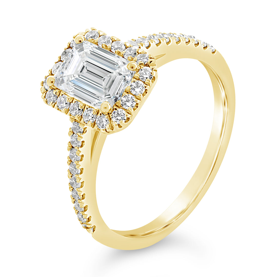 Diamond Halo Engagement Ring - ACB249