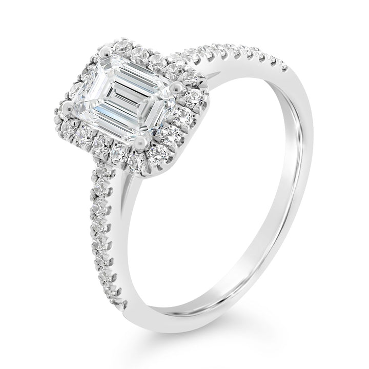 Diamond Halo Engagement Ring