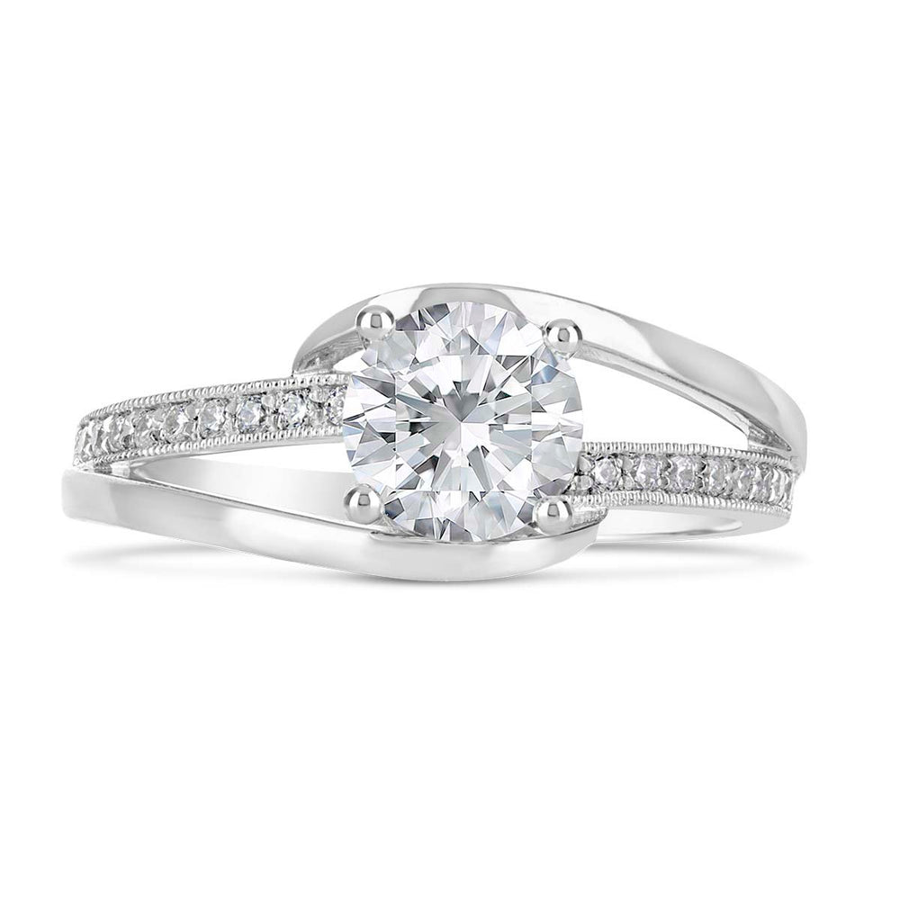 Modern Diamond Engagement Ring - The Diamond Guys
