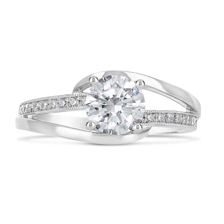 Modern Diamond Engagement Ring - The Diamond Guys