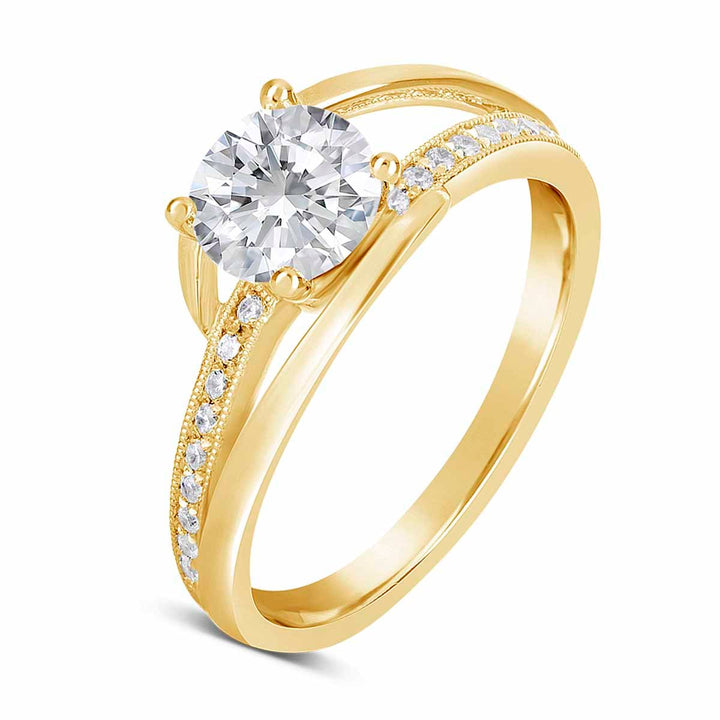 Modern Diamond Engagement Ring - The Diamond Guys