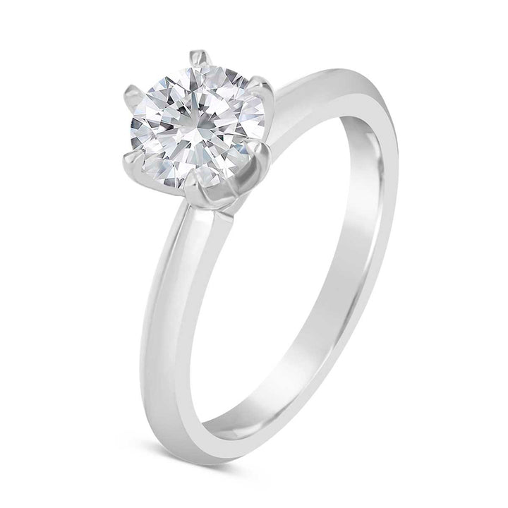 Classic Diamond Solitaire Engagement Ring - The Diamond Guys