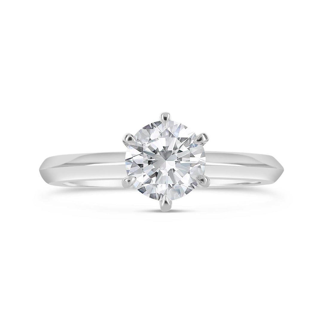 Classic Diamond Solitaire Engagement Ring - The Diamond Guys