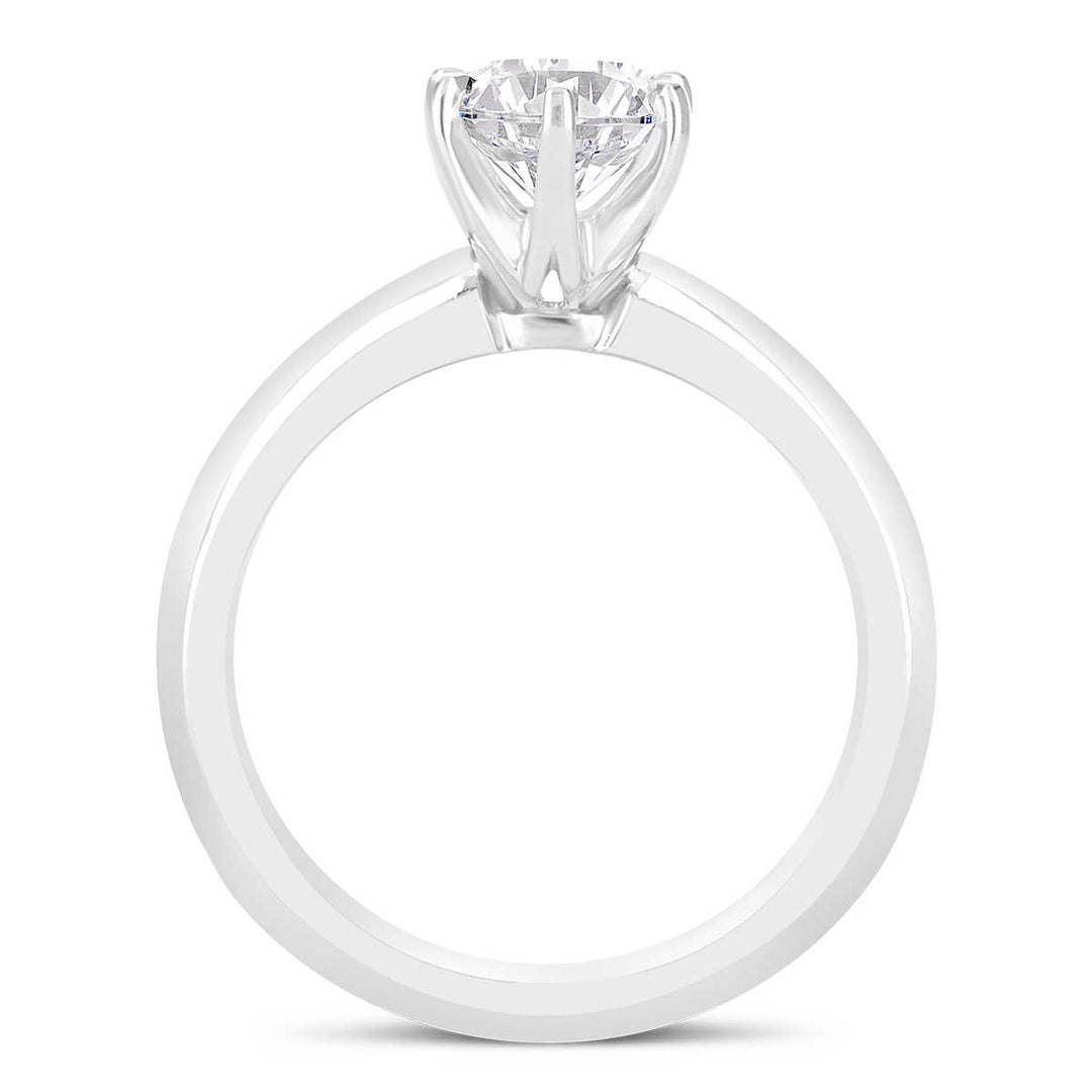 Classic Diamond Solitaire Engagement Ring - The Diamond Guys