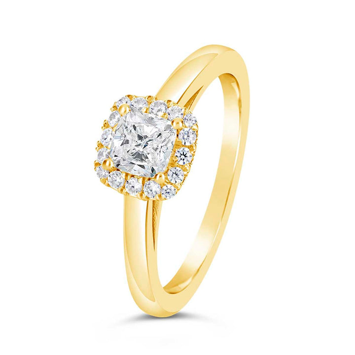 Diamond Halo Engagement Ring - The Diamond Guys