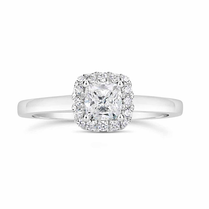 Diamond Halo Engagement Ring - The Diamond Guys